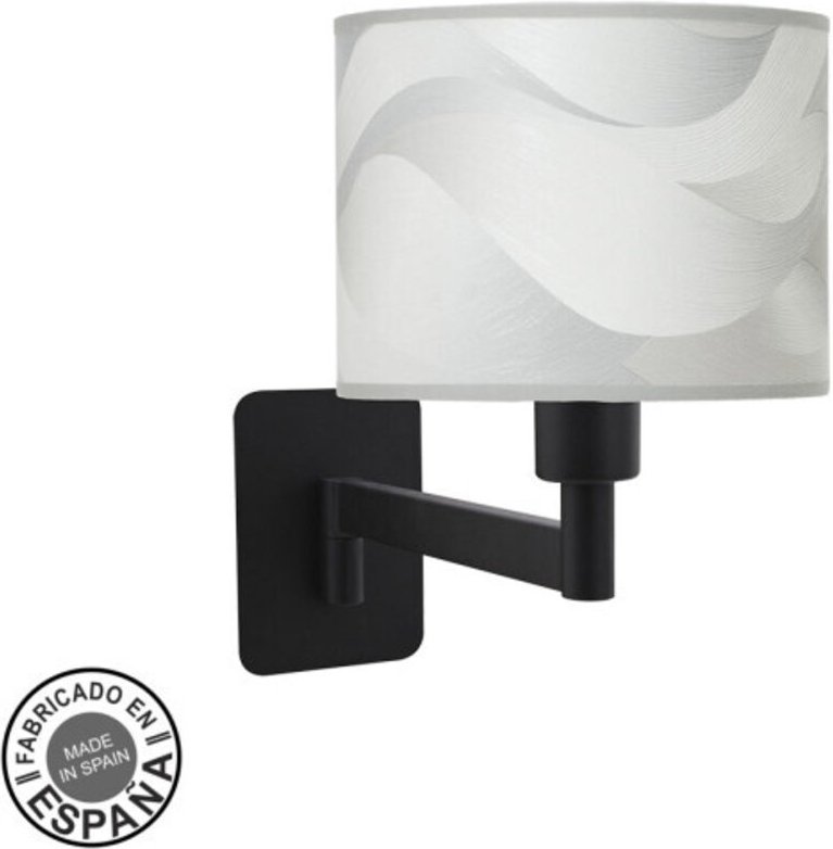 Thumbnail - Wandleuchte modisch 1xe14 schwarz/graue Welle 26x17x28 cm