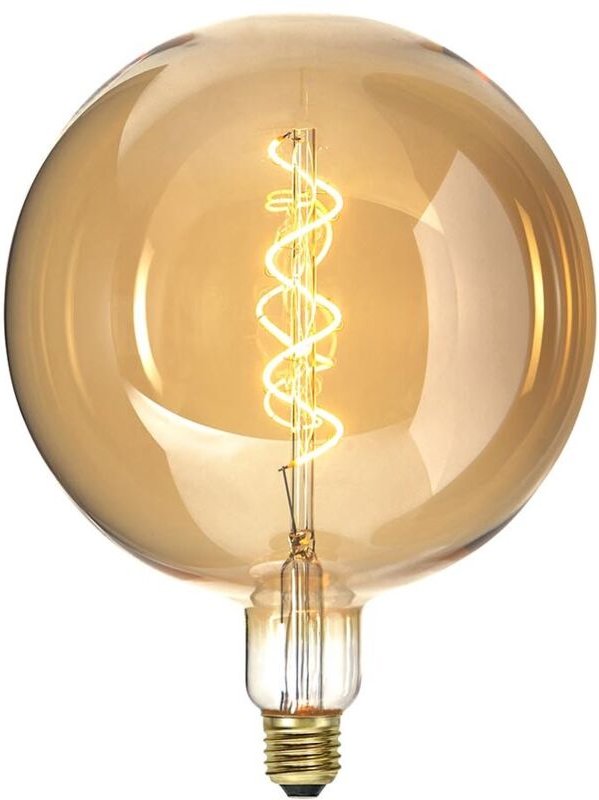 Star Trading - led Leuchtmittel Industrial Vintage, E27, 130lm, 2,8W, Bernstein, Dimmbar, Warmweiß, 26,2 cm