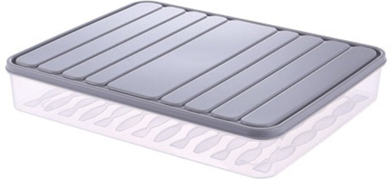 Kühlschrank-Aufbewahrungsbox mit Deckel, stapelbarer Schinkenbehälter, Frischhaltebox für Lebensmittel, für Obst/Gemüse/...