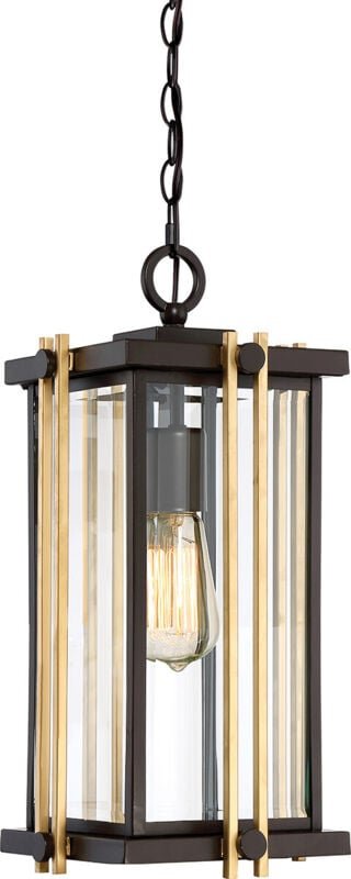 Elstead - Goldenrod - 1 leichte mittelkettige Laterne - Bronze-Finish, E27