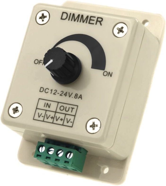 DC 12V-24V LED Verdunkelungsschalter Regler einstellbar Einfarbige fuer 5050 3528 Strip