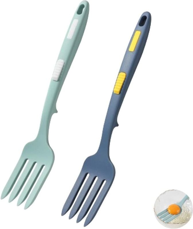 Stück flexible Silikon-Küchengabeln, Gabel für Kochutensilien, antihaftbeschichtet, hitzebeständig, große Serviergabel