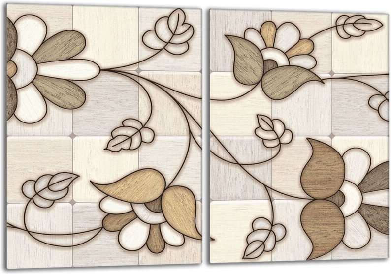 Glasschutzplatte für den Herd 2x40x52 Mosaik