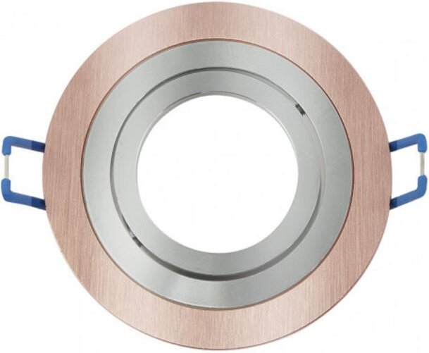 Fabrilamp - fab 14348RE71 Vertieft Orient.cenote 1xgu10 Rund Champ/crom 2x9,2x9,2 Cm 8 De Corte.c/portalalampara