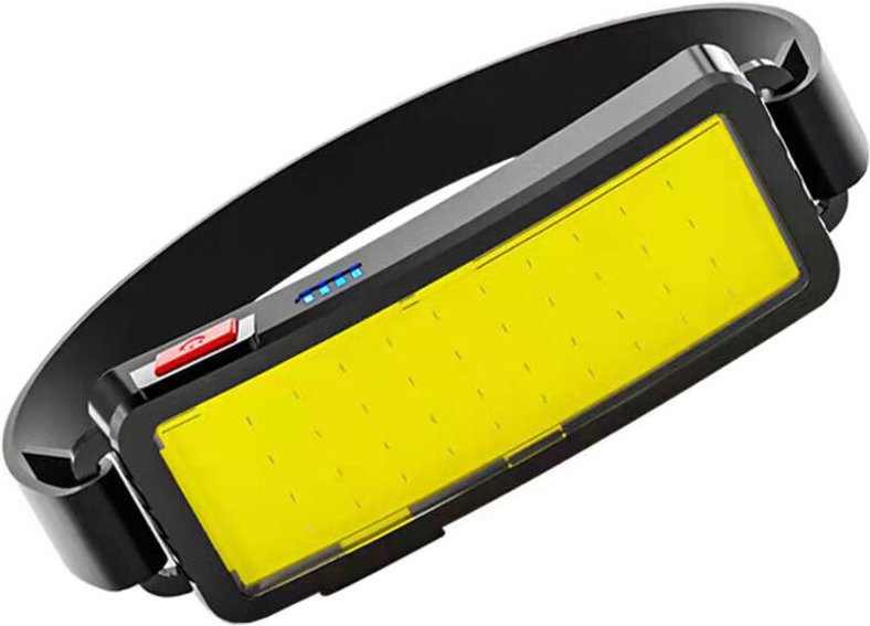 LED-Stirnlampe, USB-aufladbar, mit COB-Beleuchtung, leicht und wasserdicht – Ideal für Bauarbeiten, Radfahren, Angeln un...