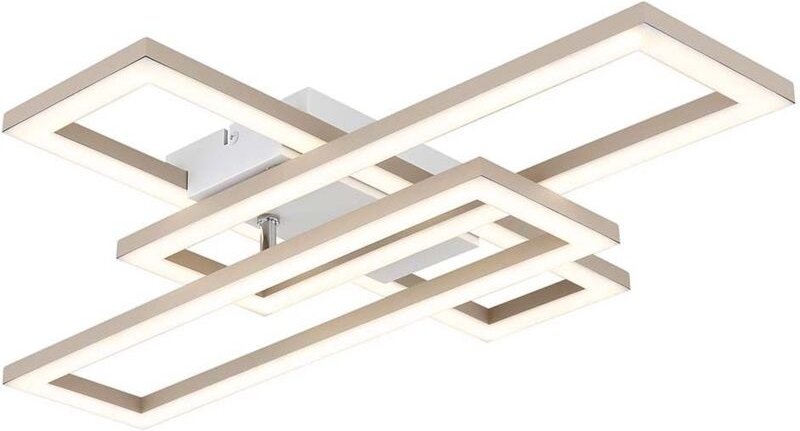 Deckenleuchte Deckenlampe Wohnzimmerlampe Designlampe sandfarben LED CCT L 55 cm