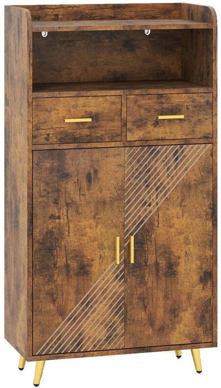 Mehrzweckschrank mit verstellbarem regal und schubladen