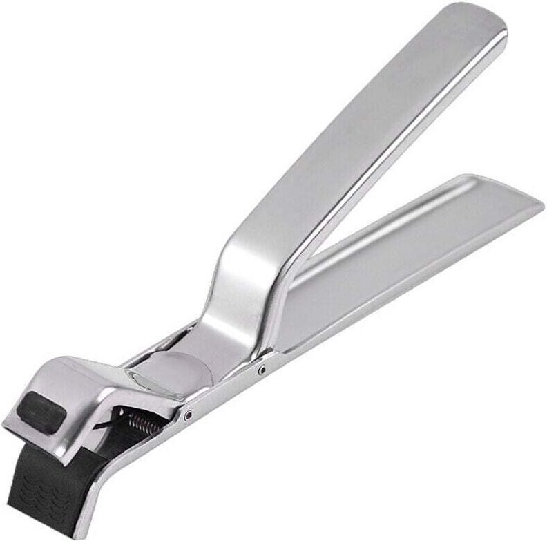 Küchenzange mit Verbrennungsschutz, Zange zum Greifen heißer Schüsseln, Geschirrzange aus Edelstahl mit Verbrennungsschu...