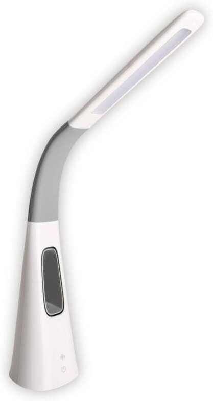 Tischlampe Tischventilator Tischleuchte, weiß, Touchdimmer 3 Stufen, 1x LED 260Lm kaltweiß, H 40 cm