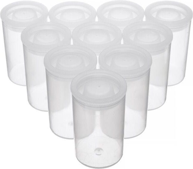 Tlily - 100 Stück leere Filmdosen aus Kunststoff, Kamerarollenbehälter, Aufbewahrungsbehälter für Zubehör, Kunstperlen, ...