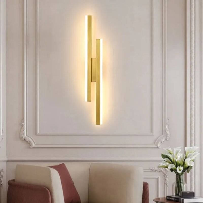 Moderne Wandleuchte für den Innenbereich, goldene Wandlampe, 16-W-LED-Designer-Wandleuchte für Wohnzimmer, Schlafzimmer,...