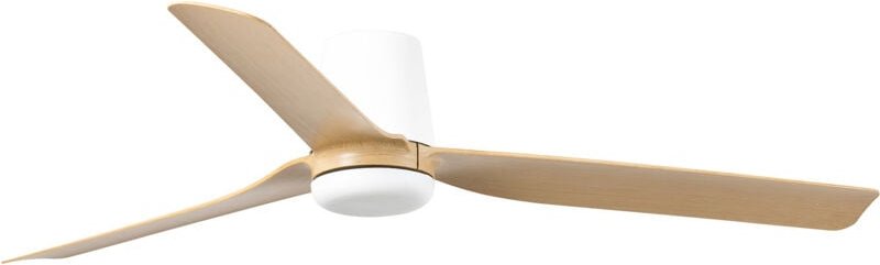 Punt tub m Ventilator ohne Licht weiß/helles Holz