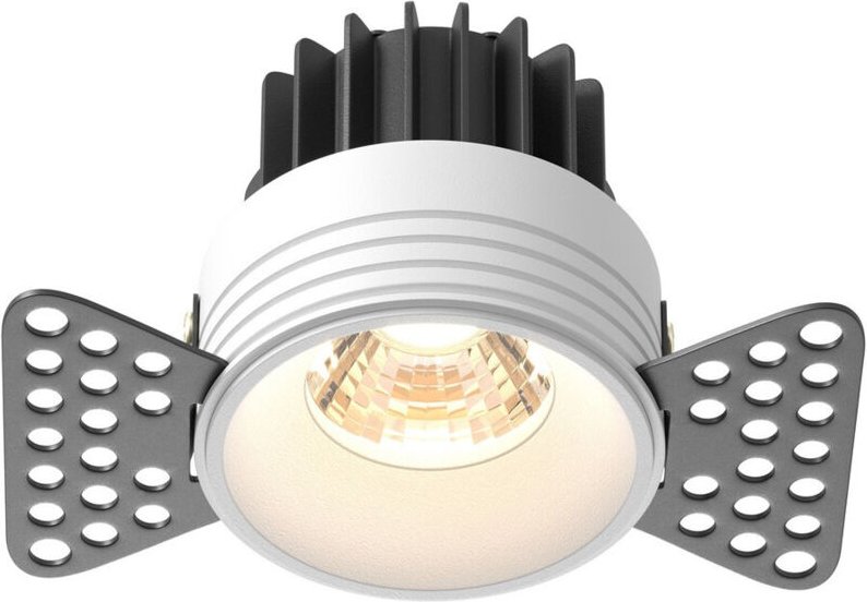 Maytoni Round Randloses Einbau-Downlight, Weiß, 3000 K, 510 lm
