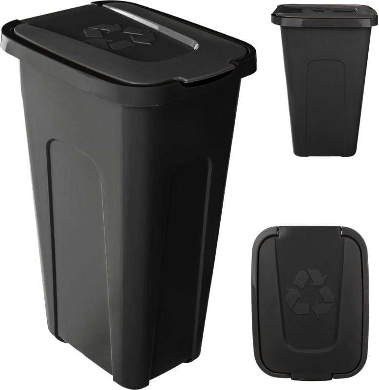 Thumbnail - Mülleimer Sorta 30L schwarz/schwarz 96 - Kadax