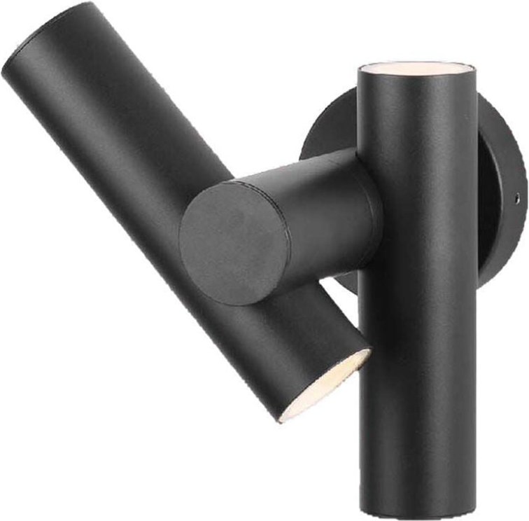 26W LED-Wandstrahler mit 360° verstellbarem Doppelstrahl, Schwarz, Naturweiß, IP44 - V-tac