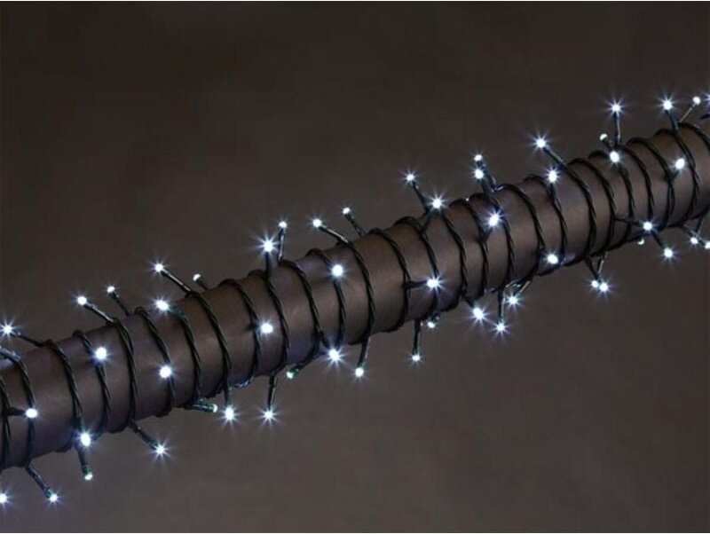 Vellight - Luna led - 12 m - 160 LEDs - Weiß - grünes Kabel - Modulator - 24 v