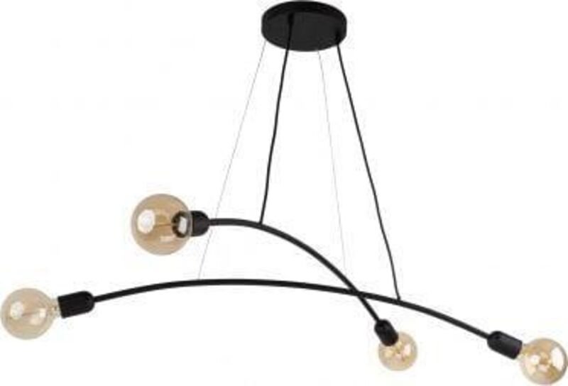 Tk-lighting Helix Pendelleuchte schwarz 90 cm modernes Design