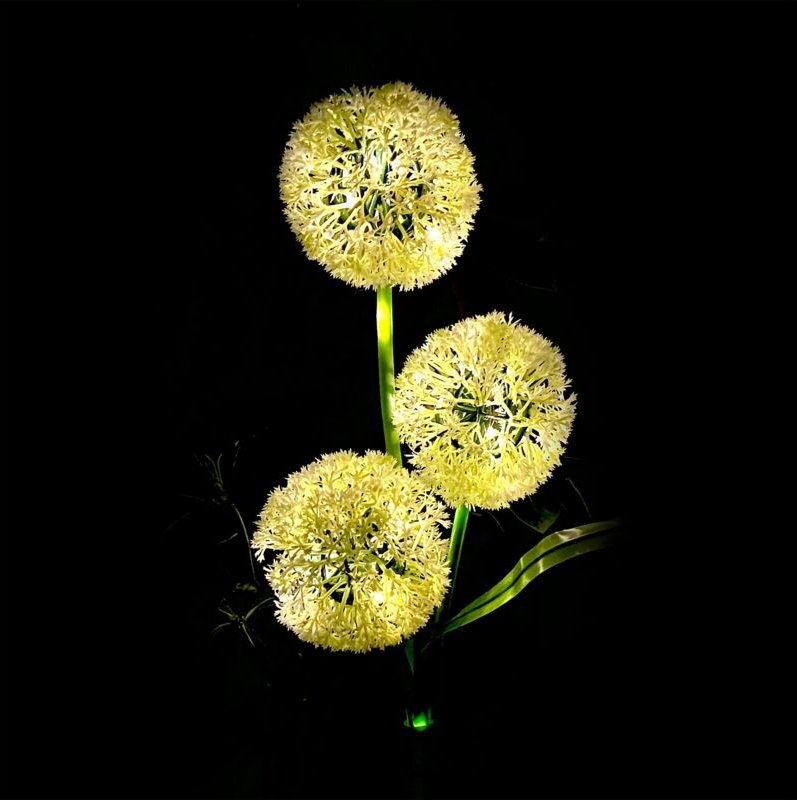 Dekorative Solar-Gartenleuchten von Rebel, dekorative Knoblauchzehen, 3000 K SMD-Dioden