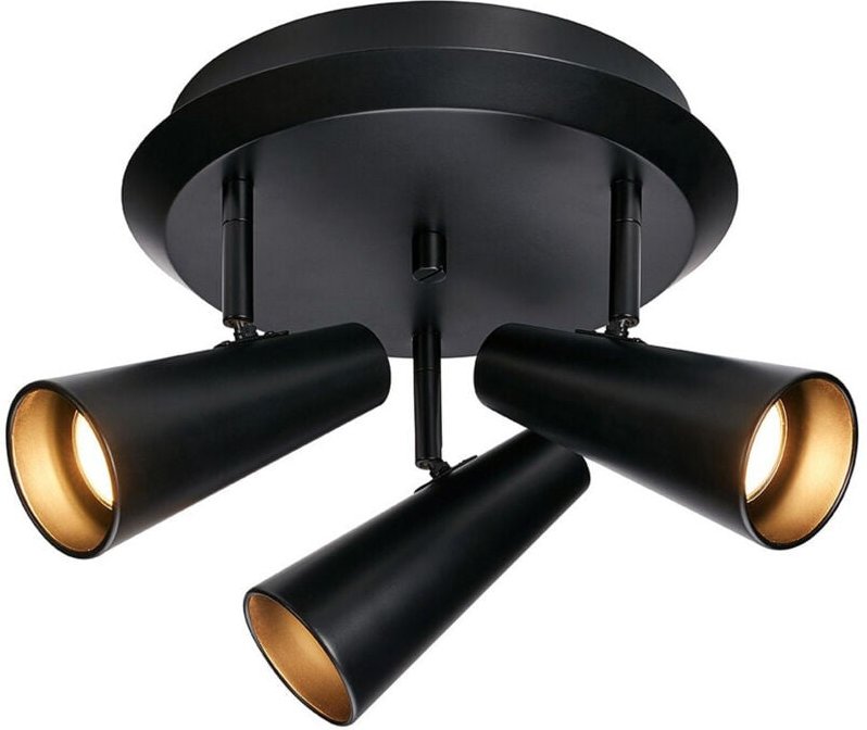 Markslojd CREST Deckenstrahler 3-flammig rund schwarz