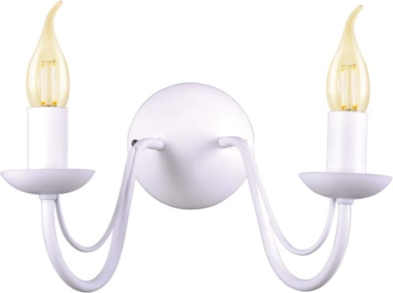 Klassische weiße LED-Wandleuchte Kaja BARTEZ II K-3999