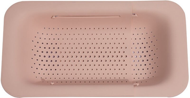 Zusammenklappbares und ausziehbares Küchensieb aus Silikon, tragbar und verstellbar, zum Waschen von Obst, Gemüse und Nu...