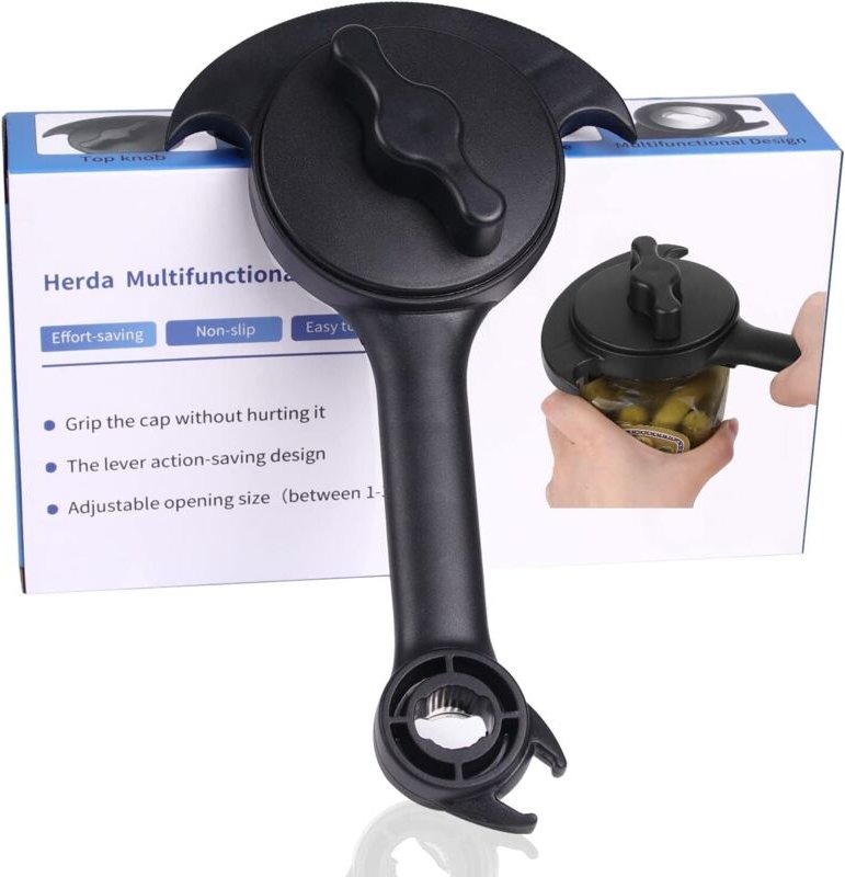 Flaschenöffner für schwache, arthritische Hände älterer Menschen, einfacher Flaschenöffner für Küchenbehälterdeckel, 3-i...