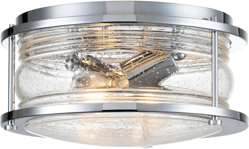 Elstead - Kichler Ashland Badezimmer-Deckenleuchte Chrom poliert, IP44