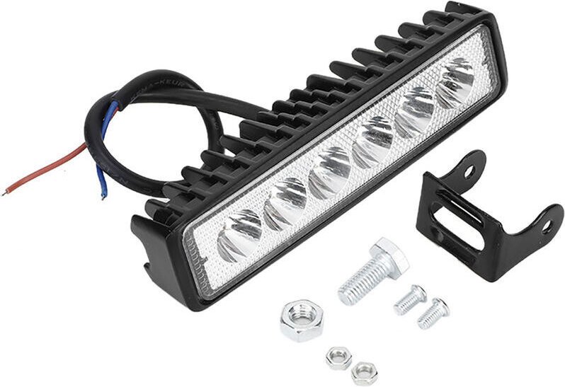 Vtizikl Barre Lumineuse 6 LED 12V 18W 1200LM 6000k Lampe de Travail Modification du véhicule des Feux de Jour IP67 pour ...