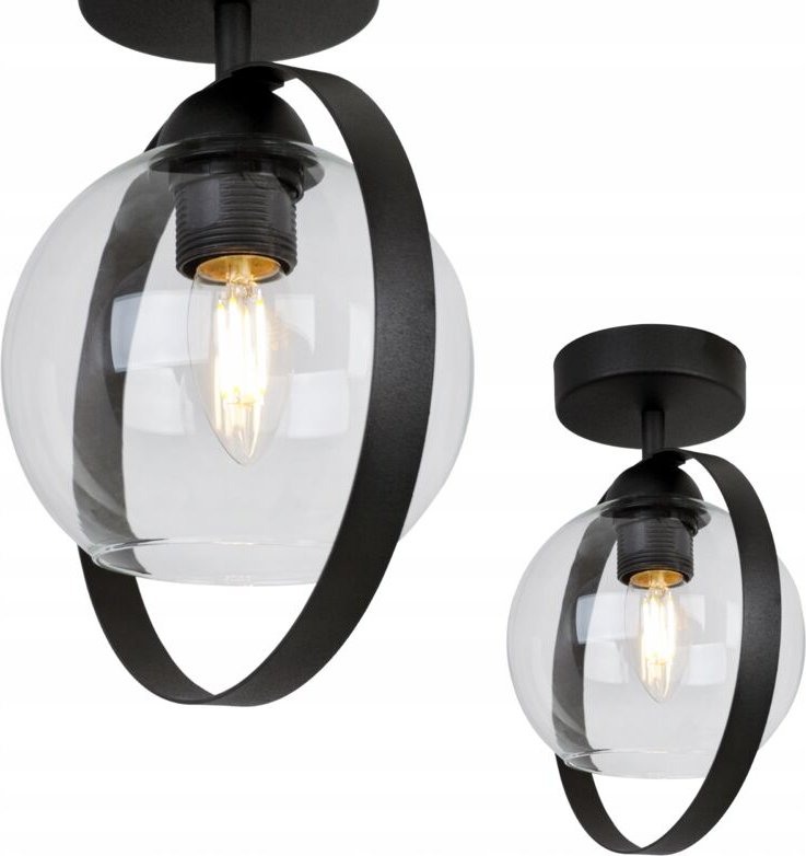 Moderne Deckenleuchte Glasringlampe