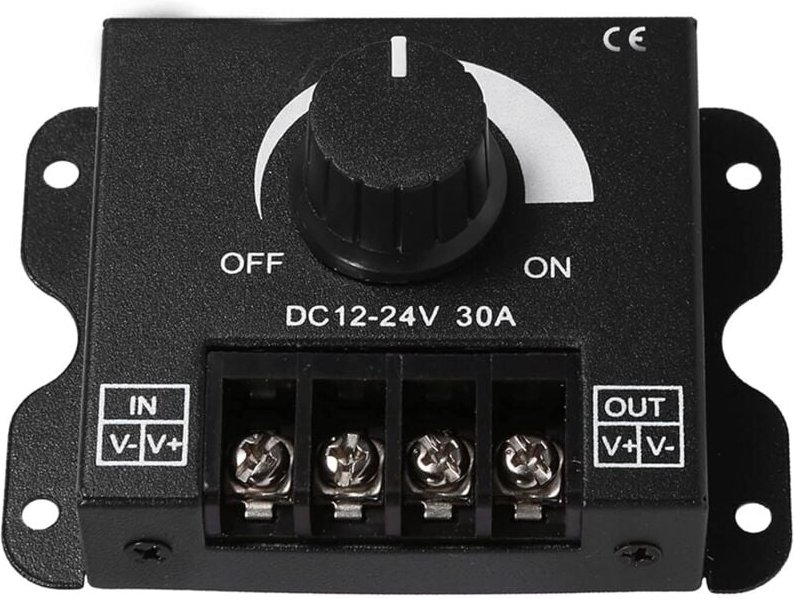 Sollbry - 12 v, LED-Lichtdimmer, LED-Schalter, Dimmer-Controller, manueller Betrieb, 12 V-24 v, 30 a, Helligkeits- und F...