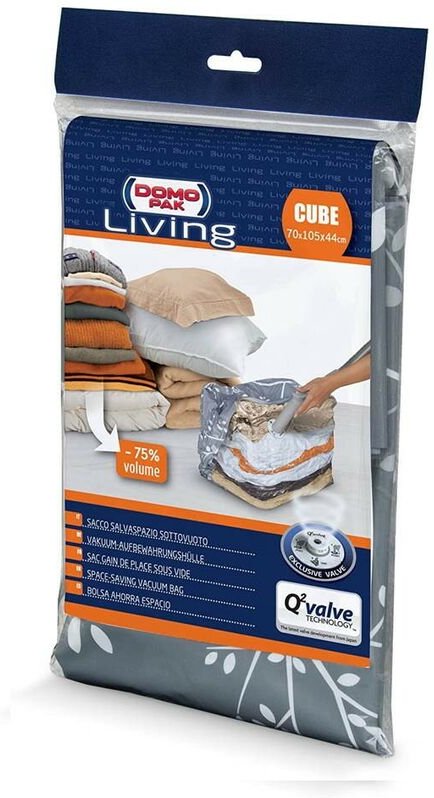 Domoliving - Domopak Würfel platzsparender Vakuumkoffer 44x70x105 cm