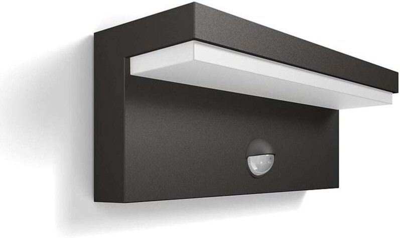 MyGarden - LED-Wandleuchte für den Außenbereich 22x8 cm, 2700 k, 4,5 w, mit Sensor, Anthrazit 915005378401 - Philips