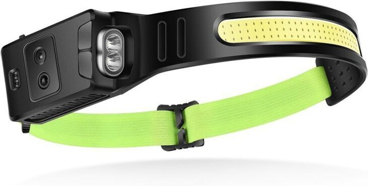 USB-wiederaufladbare UNBON-LED-Stirnlampe mit 3 Leuchtmodi, Bewegungssensor, leicht und wasserdicht – ideal für Heimwerk...