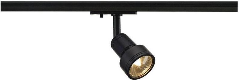SLV - schienenstrahler gu10 max 50w inklusive adapter schwarz 143390