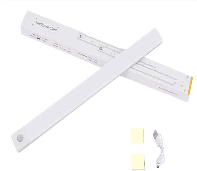 40 cm dimmbare LED-Wandleuchte, kabellose Küchenlampe, dreifarbiger Modus mit internem Bewegungssensor, geeignet für Küc...