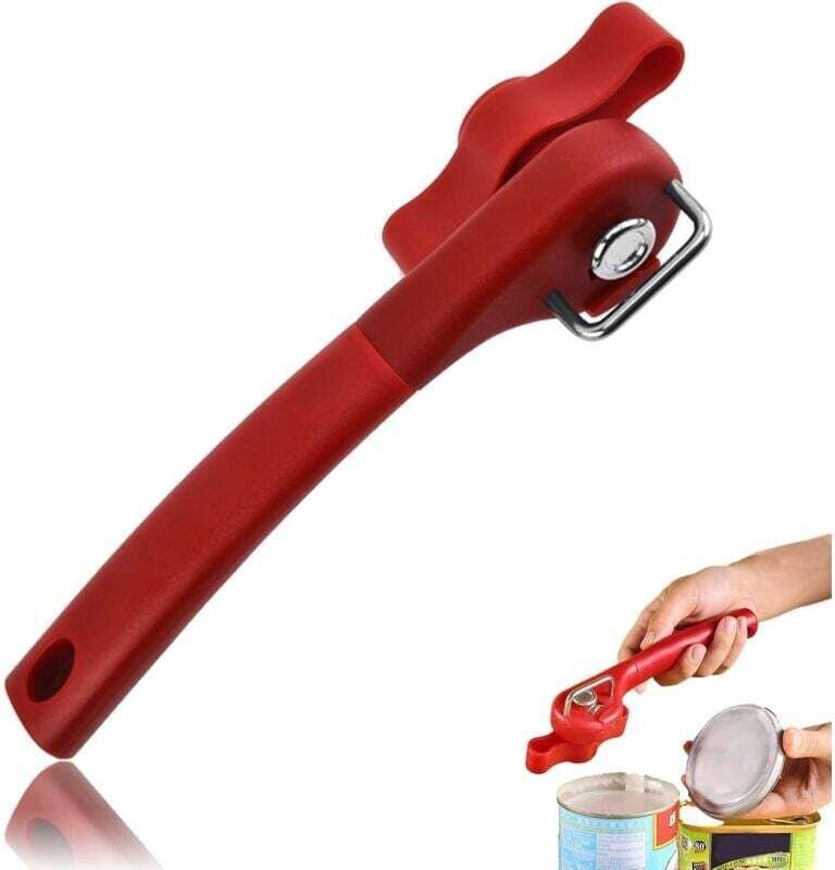 Sicherheits-Dosenöffner, manueller Dosenöffner mit Flaschenöffner, professioneller Dosenöffner aus Edelstahl, der Lebens...