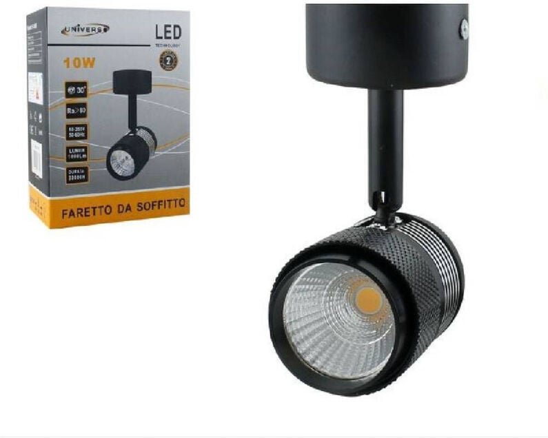 Trade Shop Traesio - Trade Shop - anwendung led cob 10W lampada faretto staff orientabile F10W-1H -