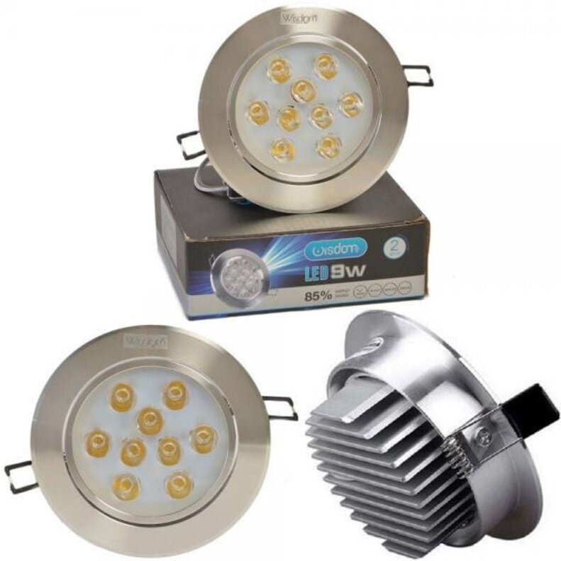 Trade Shop Traesio - Trade Shop - LED-Strahler von 1W bis 24W Einbaustrahler mit Feder, warm/kalt, Wisdom -