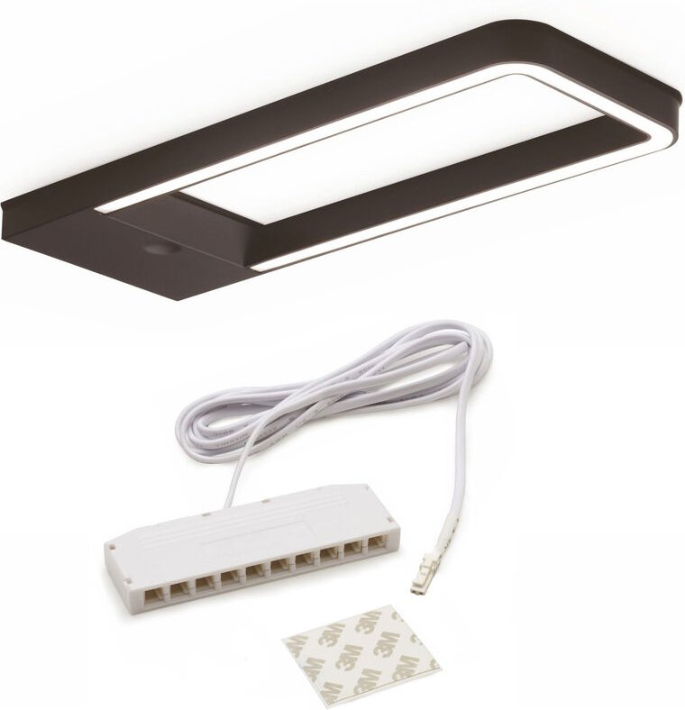 So-tech - Domus Line led Unterbauleuchte sotti mit Sensor (186 x 67 mm, 12V, 5W, naturweiß 3900 k, Micro12, schwarz)