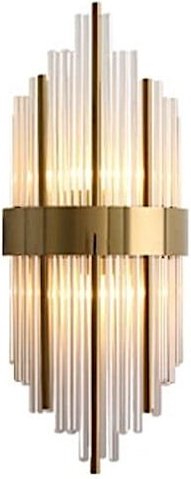 Otto - Wandleuchte aus goldenem Kristall, 45 cm