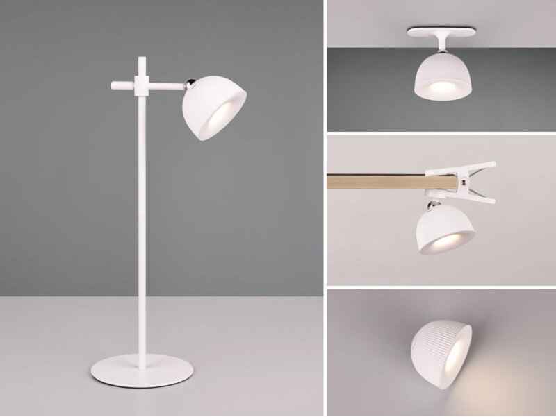 Reality Leuchten - led Akku Tischleuchte maxima 3 in 1, per usb aufladbar, Weiß max. Höhe 41cm