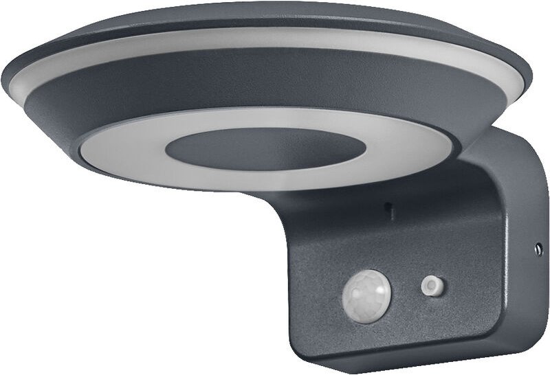 Endura Style Solar-Wandleuchte Glow, zwei separat steuerbare Lichtringe, warmweißes Licht (3000K), integrierter Sensor, ...