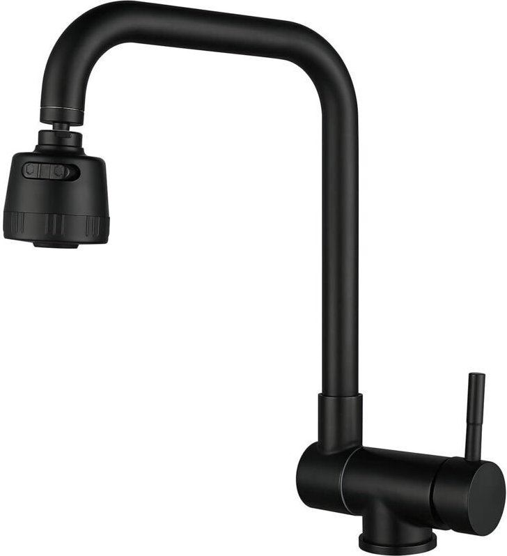 SJQKA-Klappbare Küchenarmatur, Klappbare Küchenarmatur für die Unterfenstermontage mit 2 Düsen, 304 Edelstahl 304, 360° ...