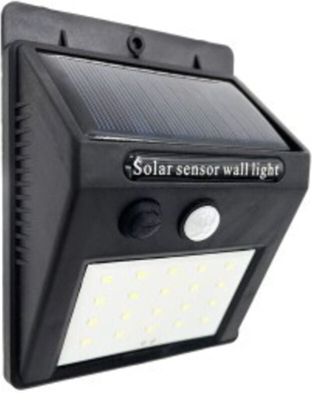 Fab 166663009 Wandleuchte Solar 5000k Kira Schwarz 200 Lm Ip55 12,2x9,5x4,4 Cm Bewegungsmelder & Dämmerung.