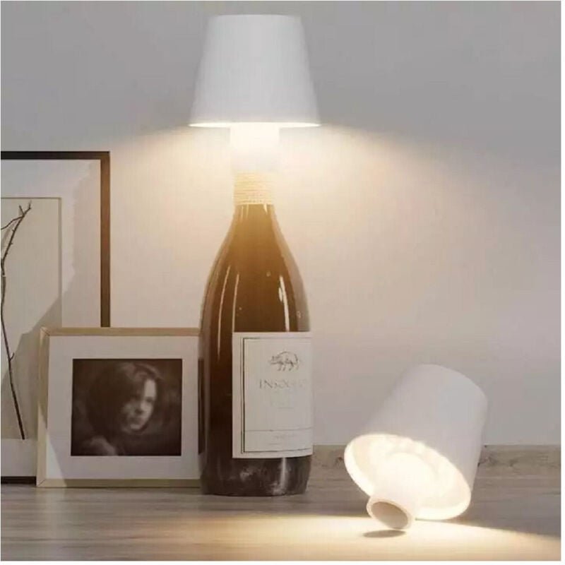 Trade Shop - LED LAMPADA FÜR TAVOLO TAVOLO TOUCH DIMMERABILE 3 TONALITY RECARICABILE - Weiß