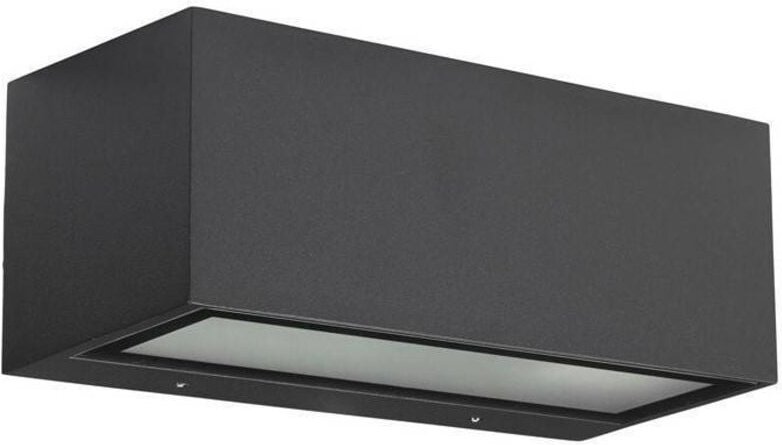 Leds-C4 Nemesis Aluminium - 1 Licht Außenwandleuchte Urban grau IP54, E27