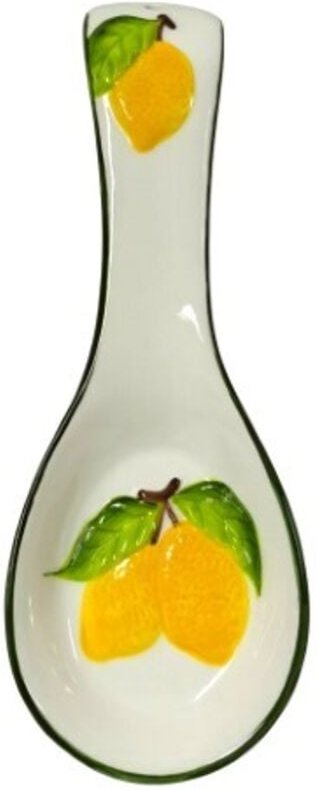 Keramik-Löffelablage im Zitronendesign, dekorative Küchenutensilienablage, praktisches Utensilien-Accessoire