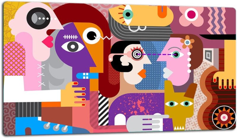 Glasschild Schneidebrett 52x30 LIEBE