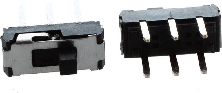 (R) 20 PC On/ Off/ On DPDT 2P2T 6 Pin Vertikaler DIP-Schiebeschalter 9 x 4 3.5mm