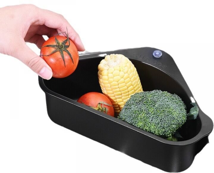 Abtropfgestell für die Spüle, dreieckige Abtropfschale, Abtropfkorb für die Spüle, Abtropfschale für die Spüle, Sparschä...